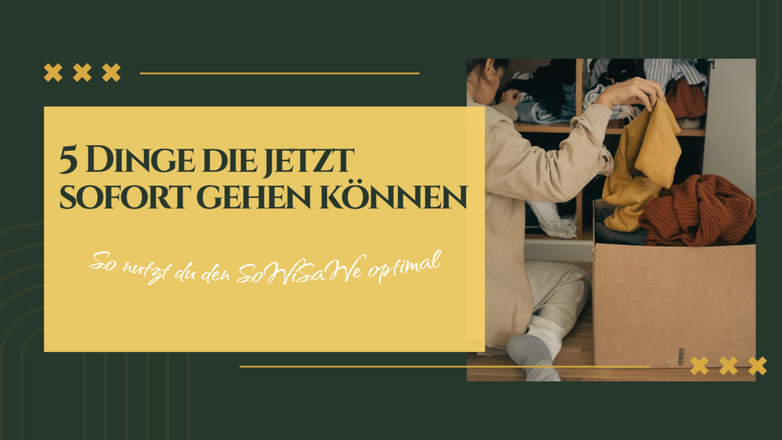 5 Dinge die jetzt sofort gehen k&ouml;nnen - So nutzt du den Sommer-Winter-Sachen-Wechsel optimal